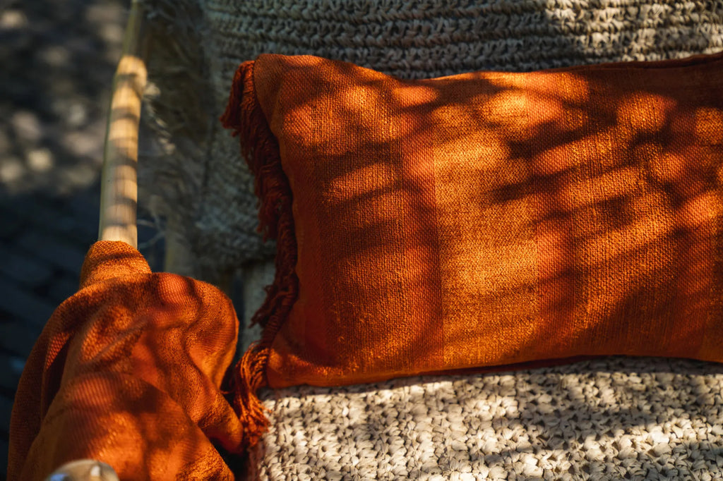The Oh My Gee Cushion Cover - Rust Velvet - 30x50_40
