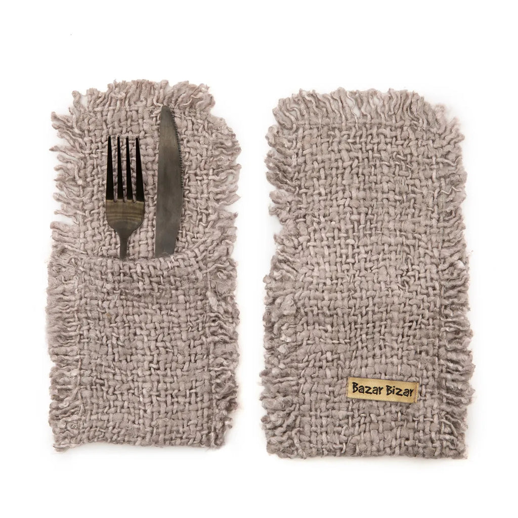 The Oh My Gee Cutlery Holder - Pearl Grey - SET/4_40