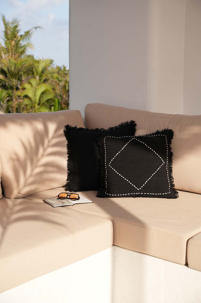 The Full Moon Cushion Cover - Black