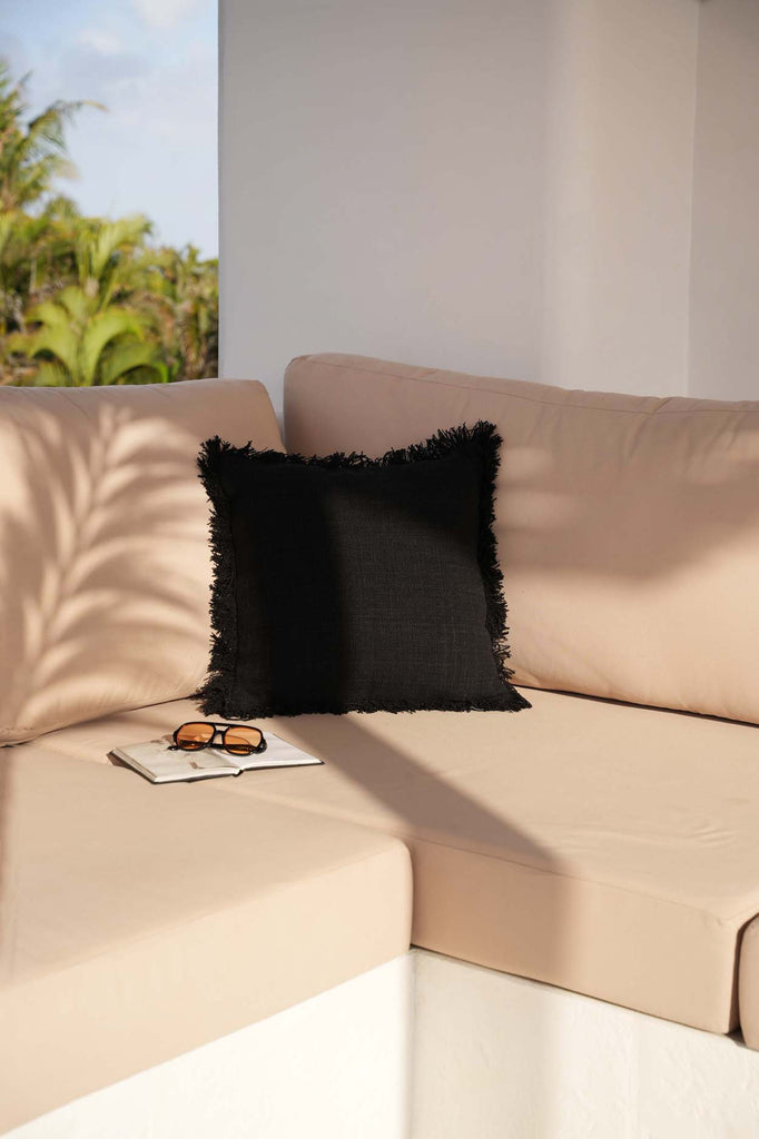 The Full Moon Cushion Cover - Black