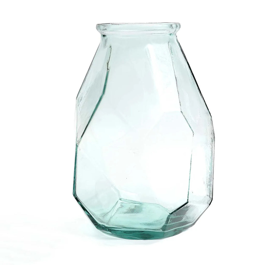 The Long Origami Vase - Blue