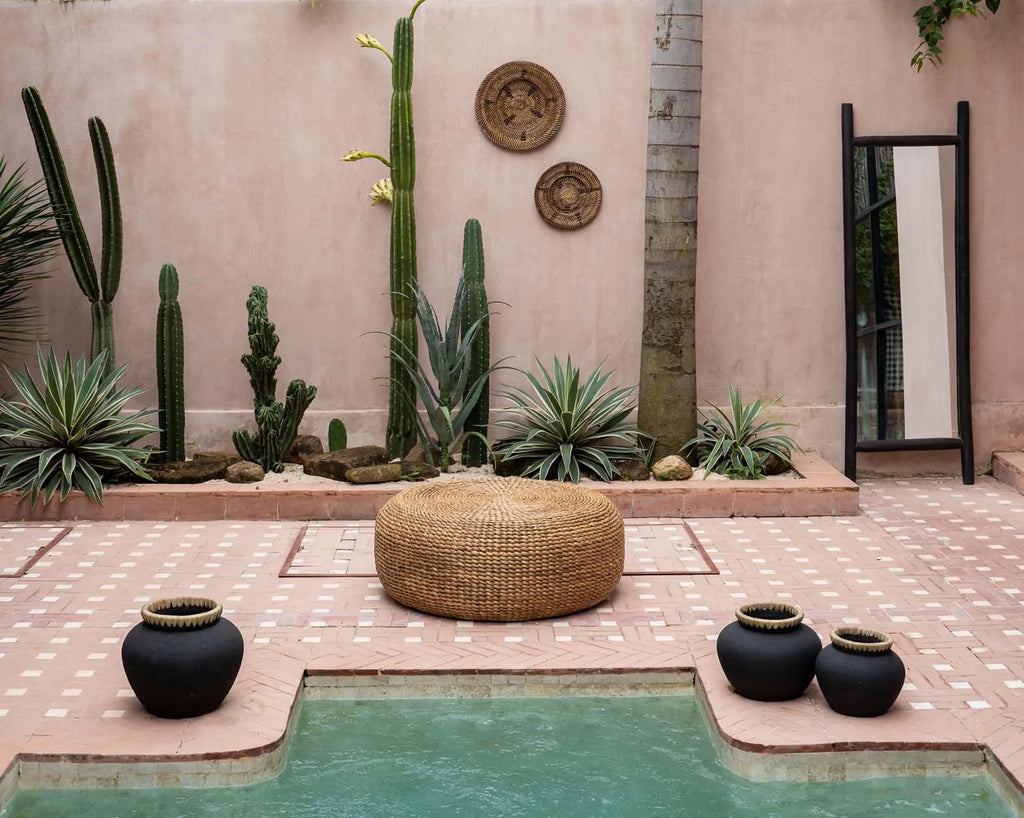 The Hyacinth Pouffe - Natural - M